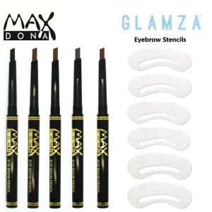 Maxdona Eyebrow Pens & 6 Eyebrow Stencils