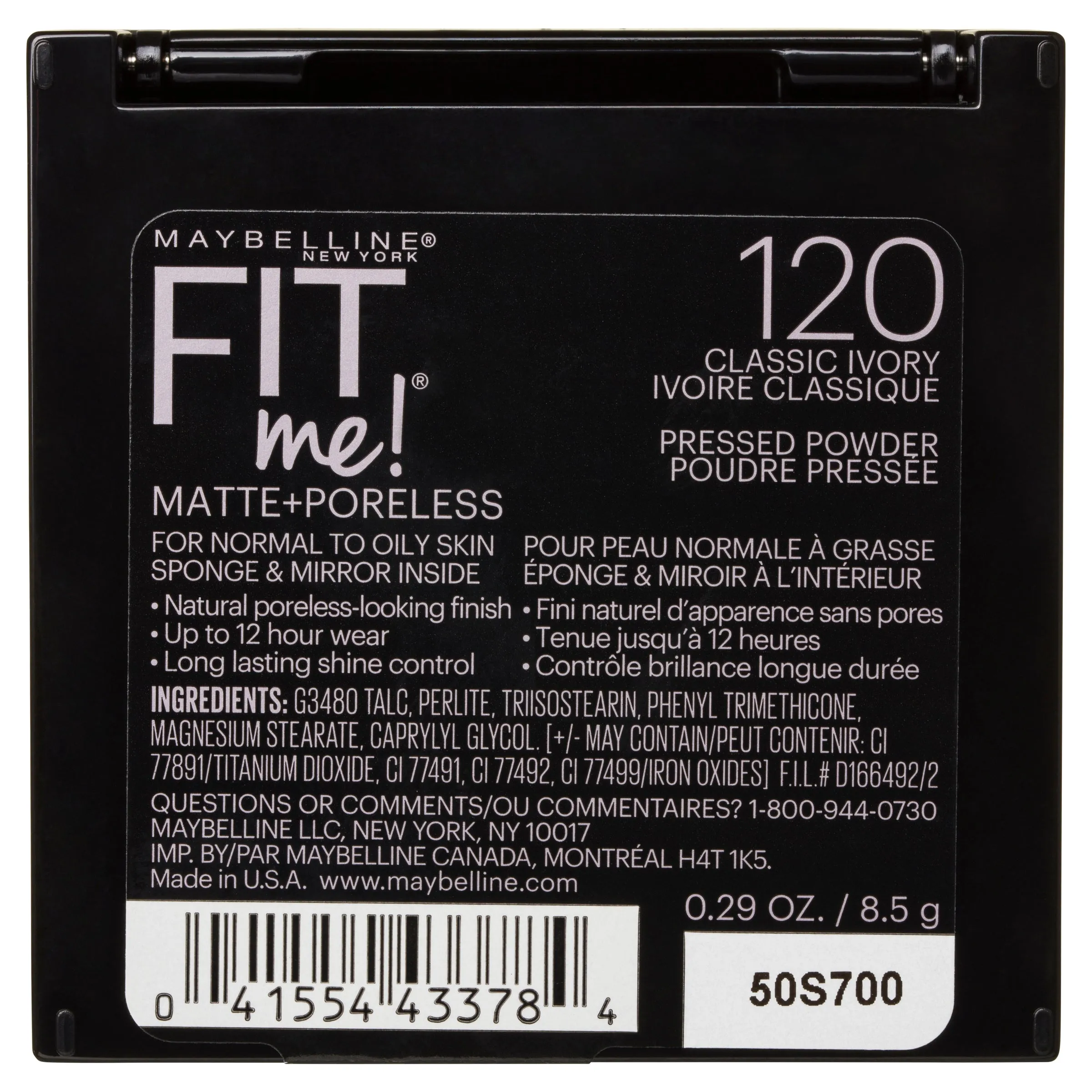 Maybelline Fit Me Matte & Poreless Pressed Powder - Classic Ivory 120