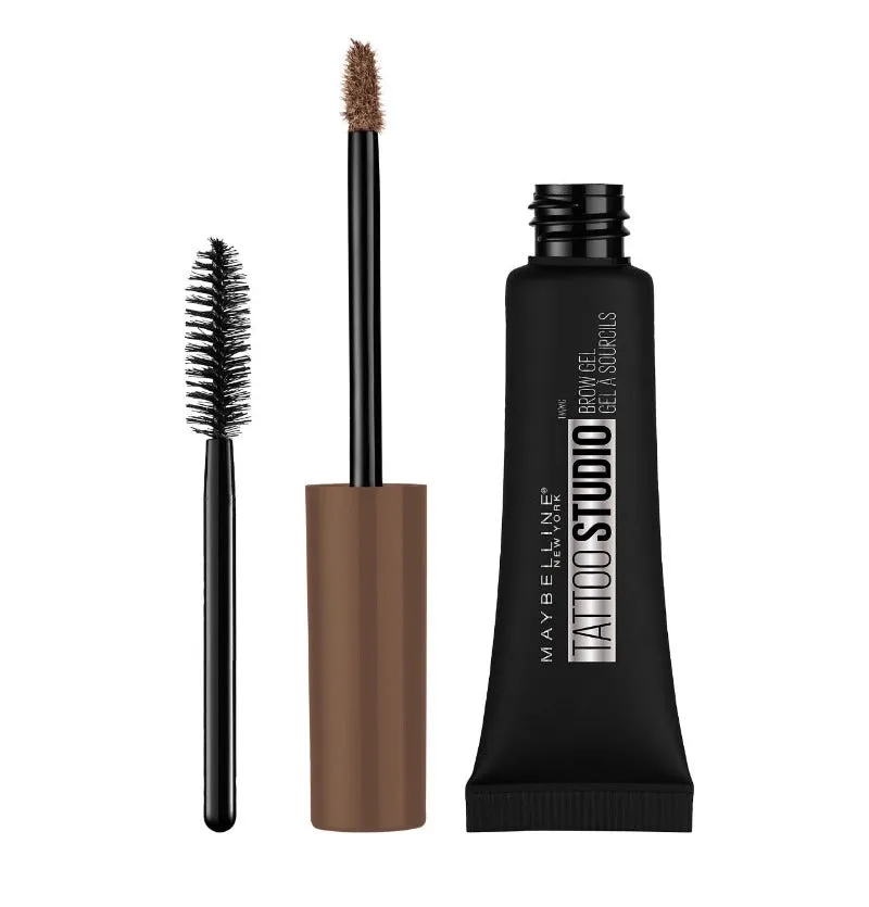 Maybelline Tattoo Studio Waterproof Eyebrow Gel Makeup, Warm Brown (256)