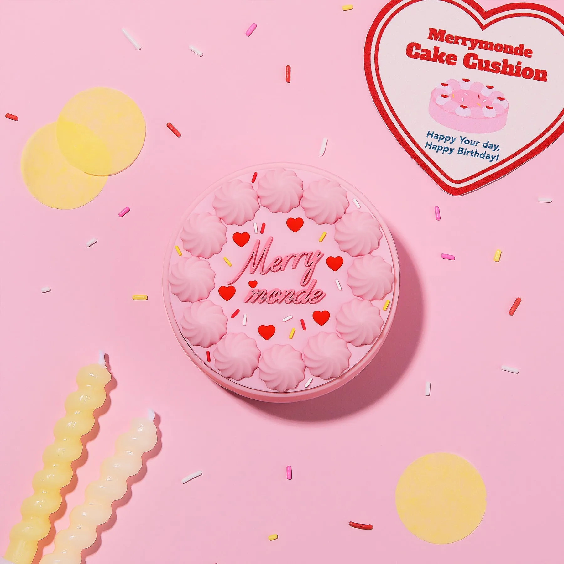Merimond Happy Your Day Cushion Original   Refill   Interior Puff 2ea