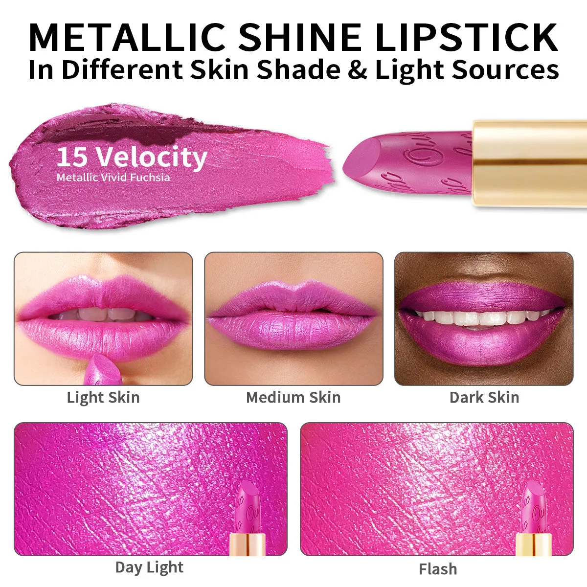 Metallic Shine Lipstick | D15 Velocity