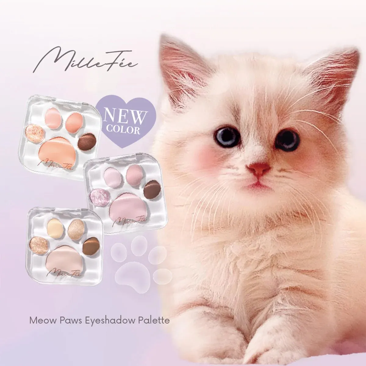 MILLEFEE Meow Paws Eyeshadow Palette - 01 Amaenbo