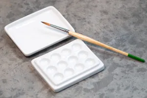 Mini Porcelain Palette with Lid