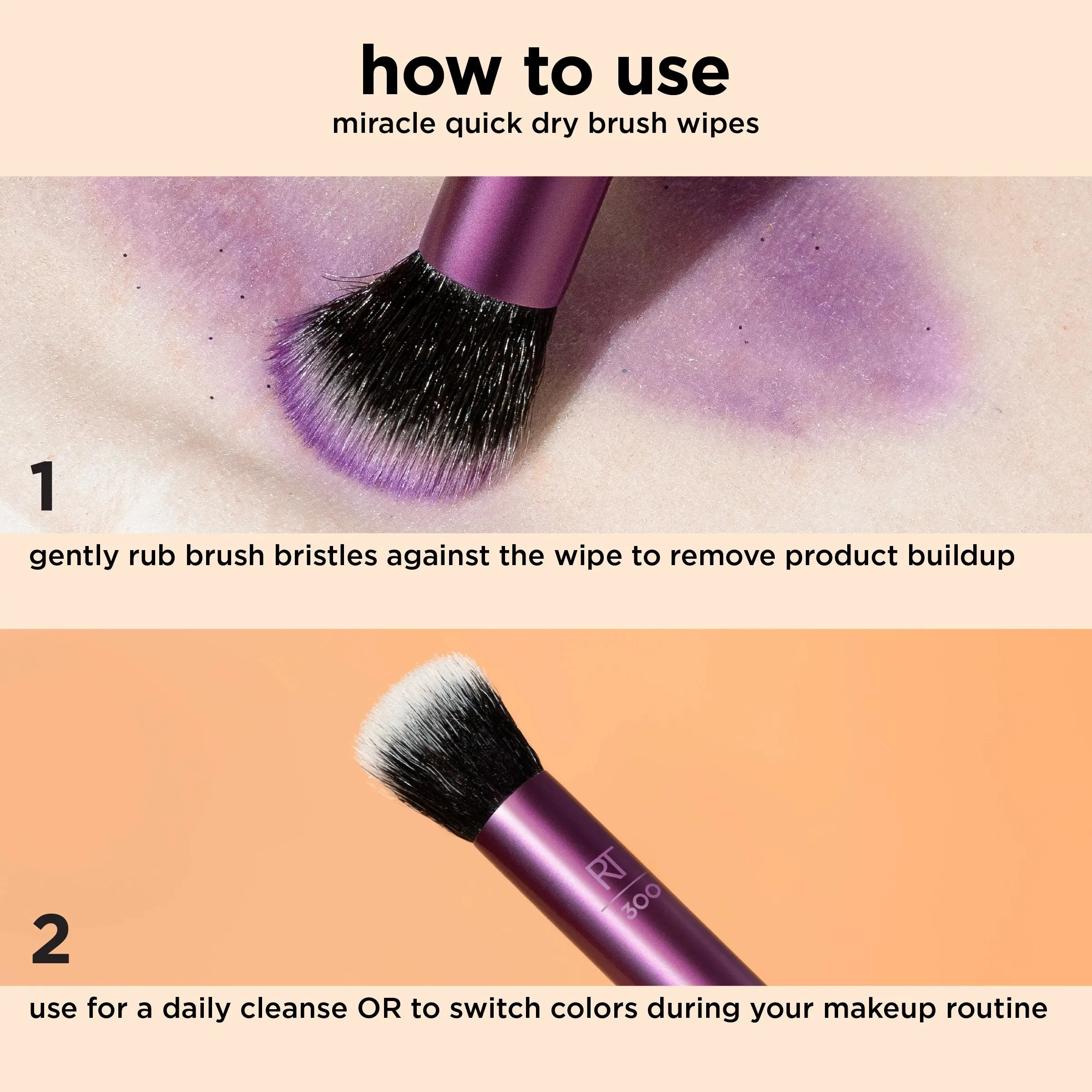 Miracle Quick Dry Brush Wipes