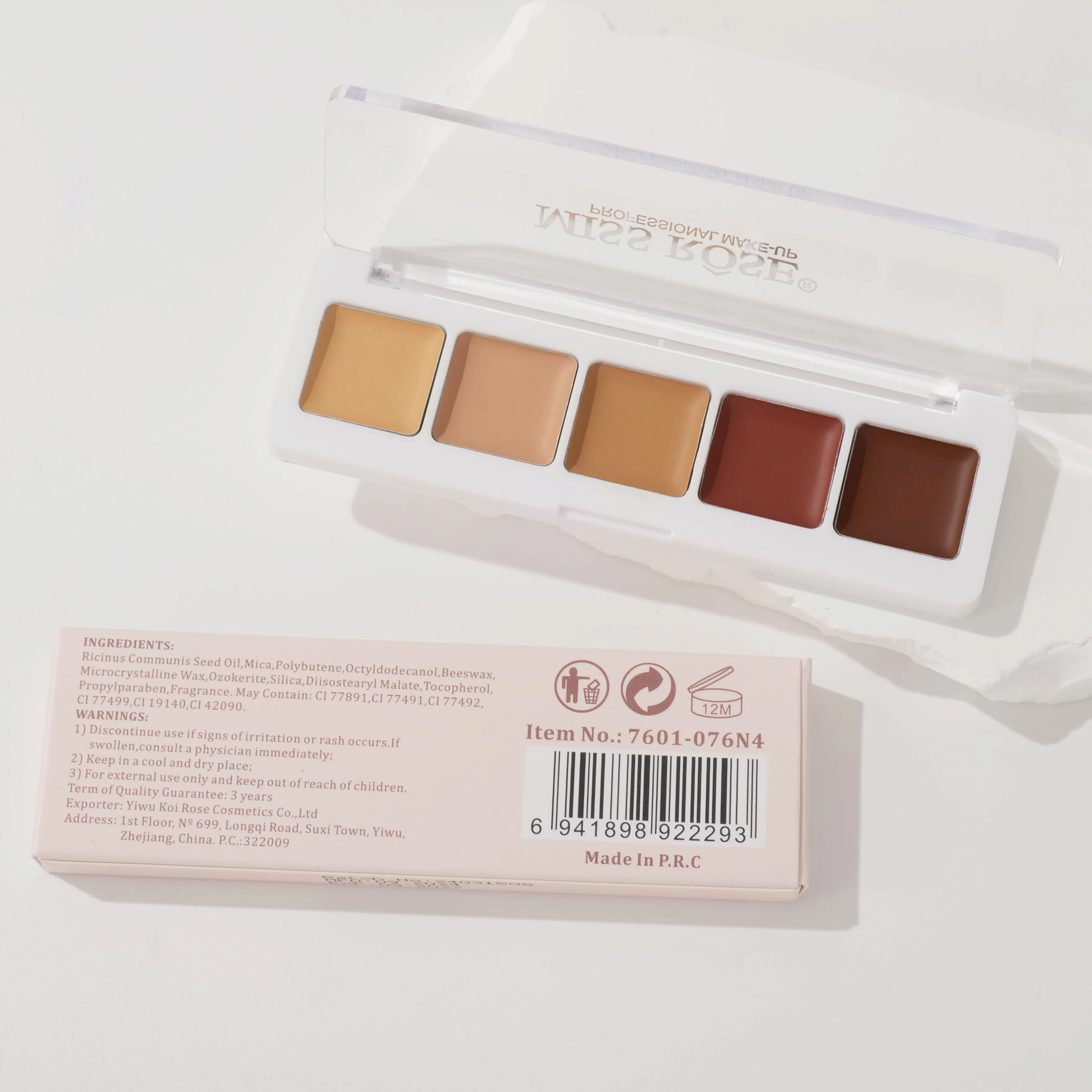 Missrose All-Round Conceal Palette 5 color