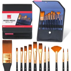 Mixed Media Brush Set - 12pc