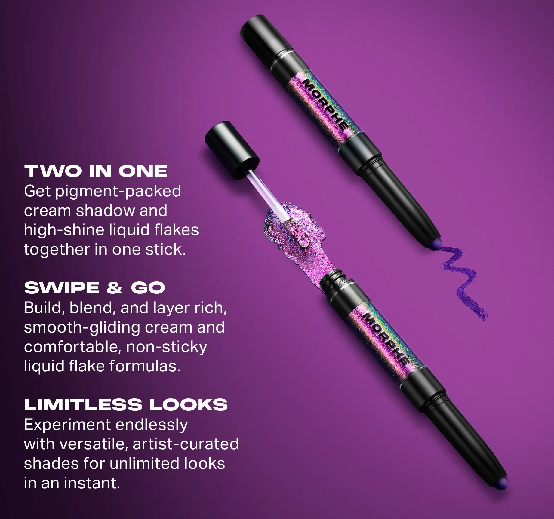 Mixed Signals Dual-Ended Cream & Liquid Shadow Stick - Partner / Player