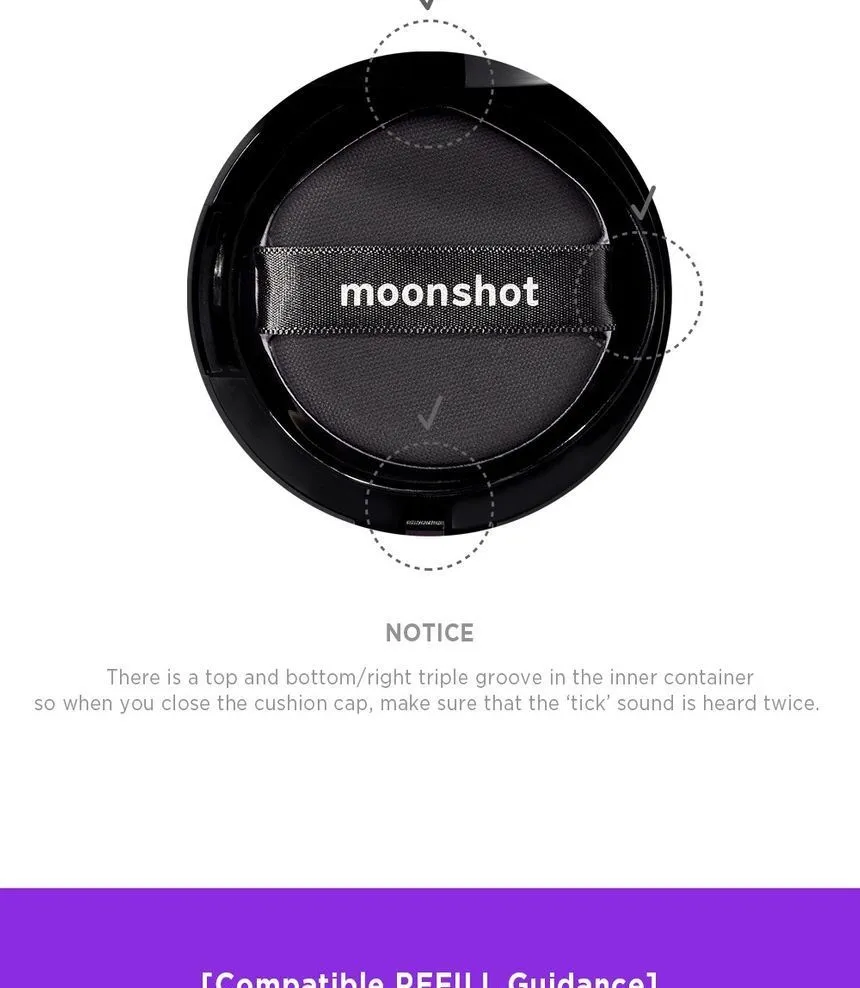 Moonshot Cosmetics Micro Correctfit Cushion SPF50 /PA    No 101 Ivory, 95g