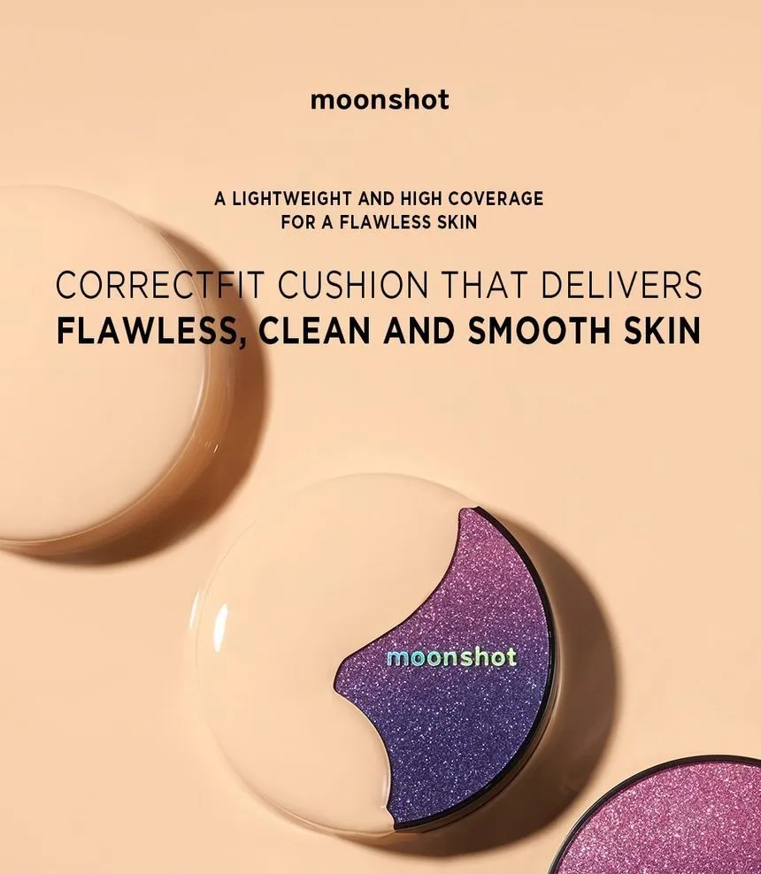 Moonshot Cosmetics Micro Correctfit Cushion SPF50 /PA    No 101 Ivory, 95g