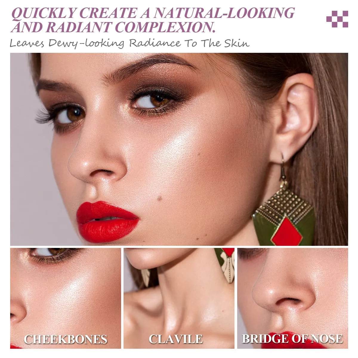 Multi Makeup Stick(2pcs)-Higlighter & Contour Stick