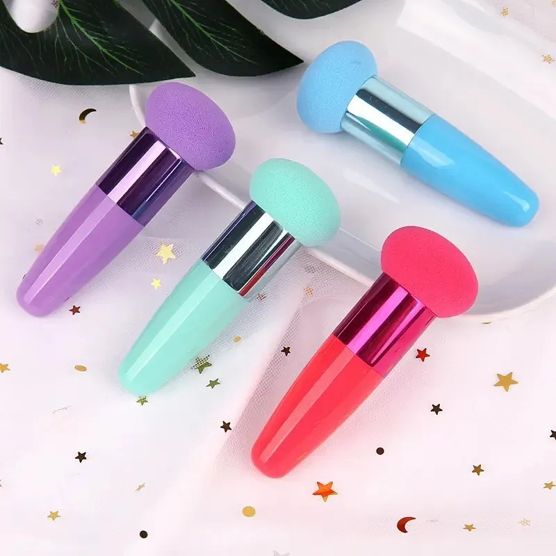 Mushroom Head Puff Blender Beauty Cosmetic Sponge With Handle