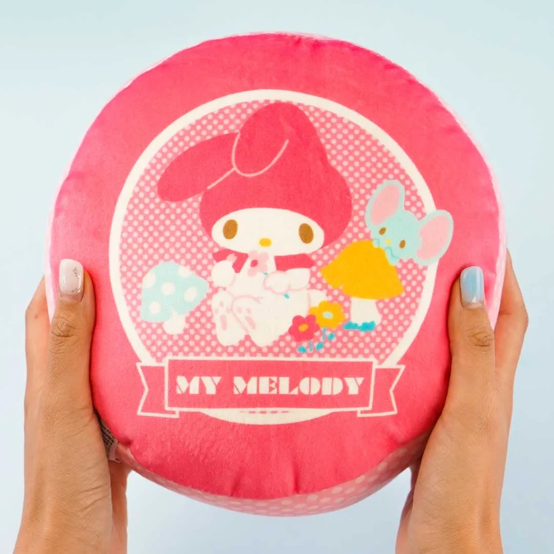 My Melody Mushroom Puff Round Cushion