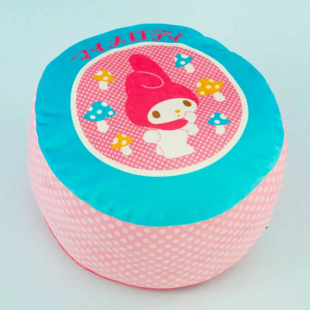 My Melody Mushroom Puff Round Cushion