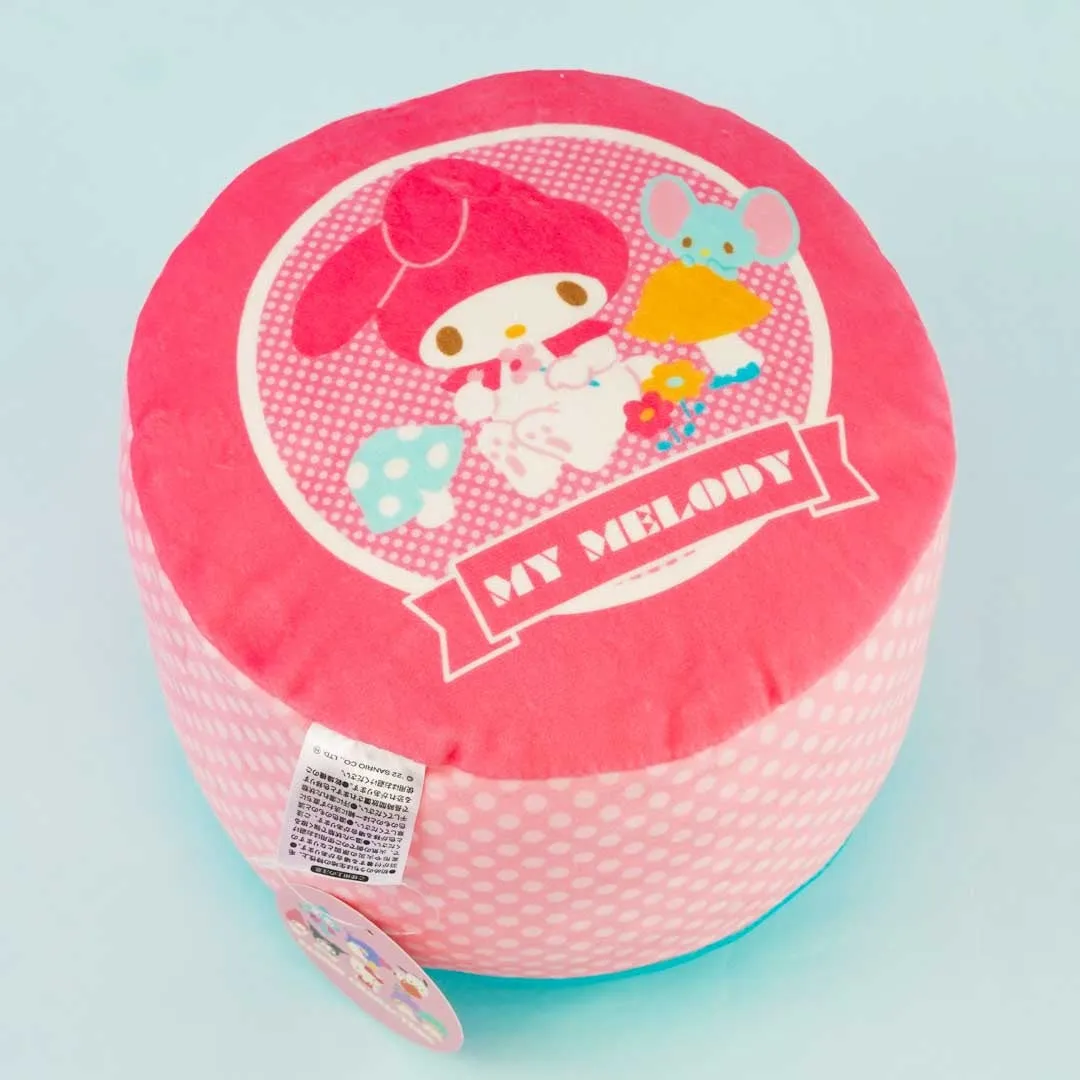 My Melody Mushroom Puff Round Cushion