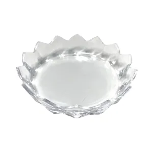 Nail Art Clear Mixing Palette with Flower Petal Rim