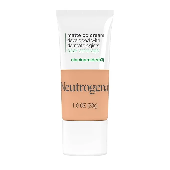 Neutrogena - Clear Coverage Flawless Matte CC Cream - Niacinamide - 28g