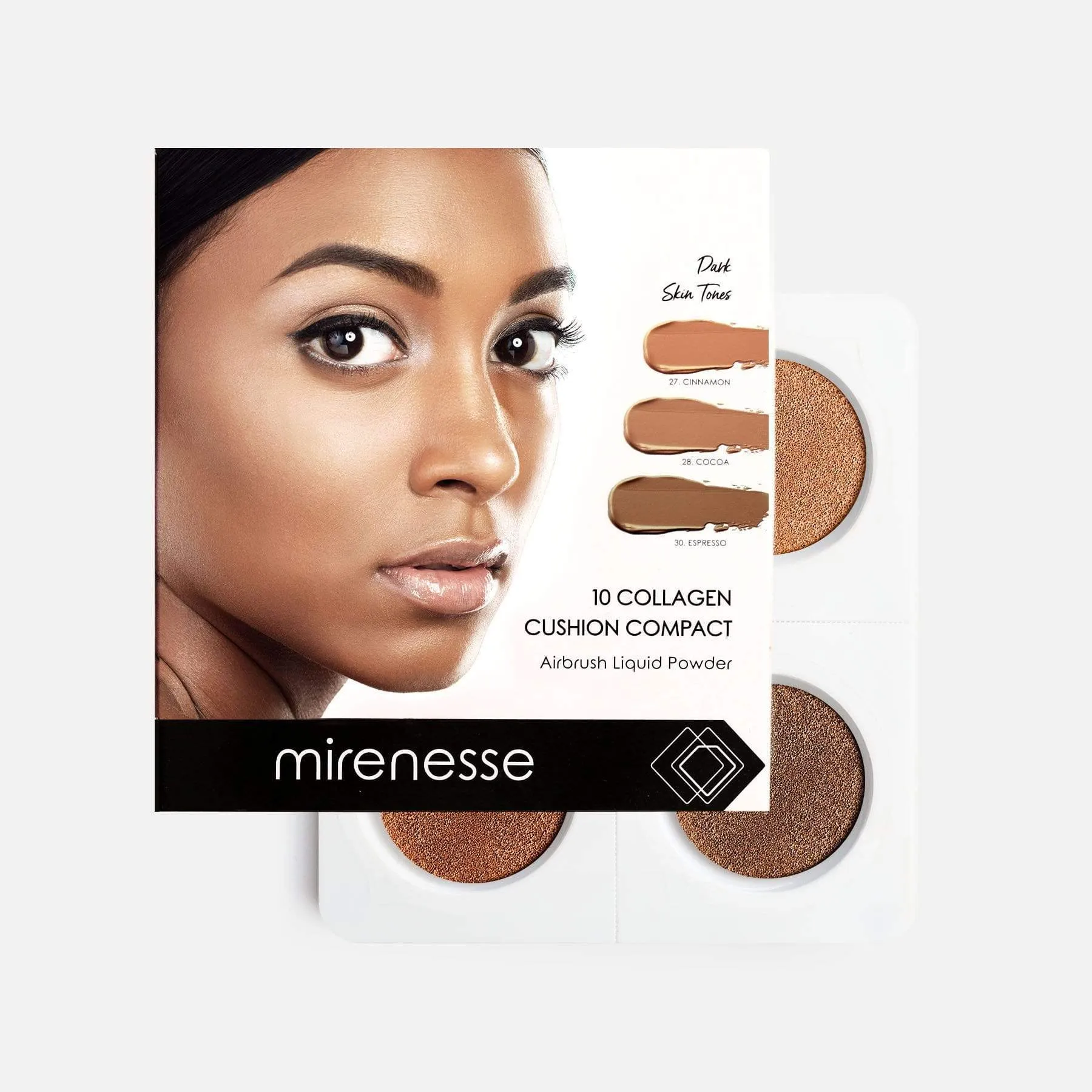 New 4pce Starter Collagen Cushion Foundation - Dark