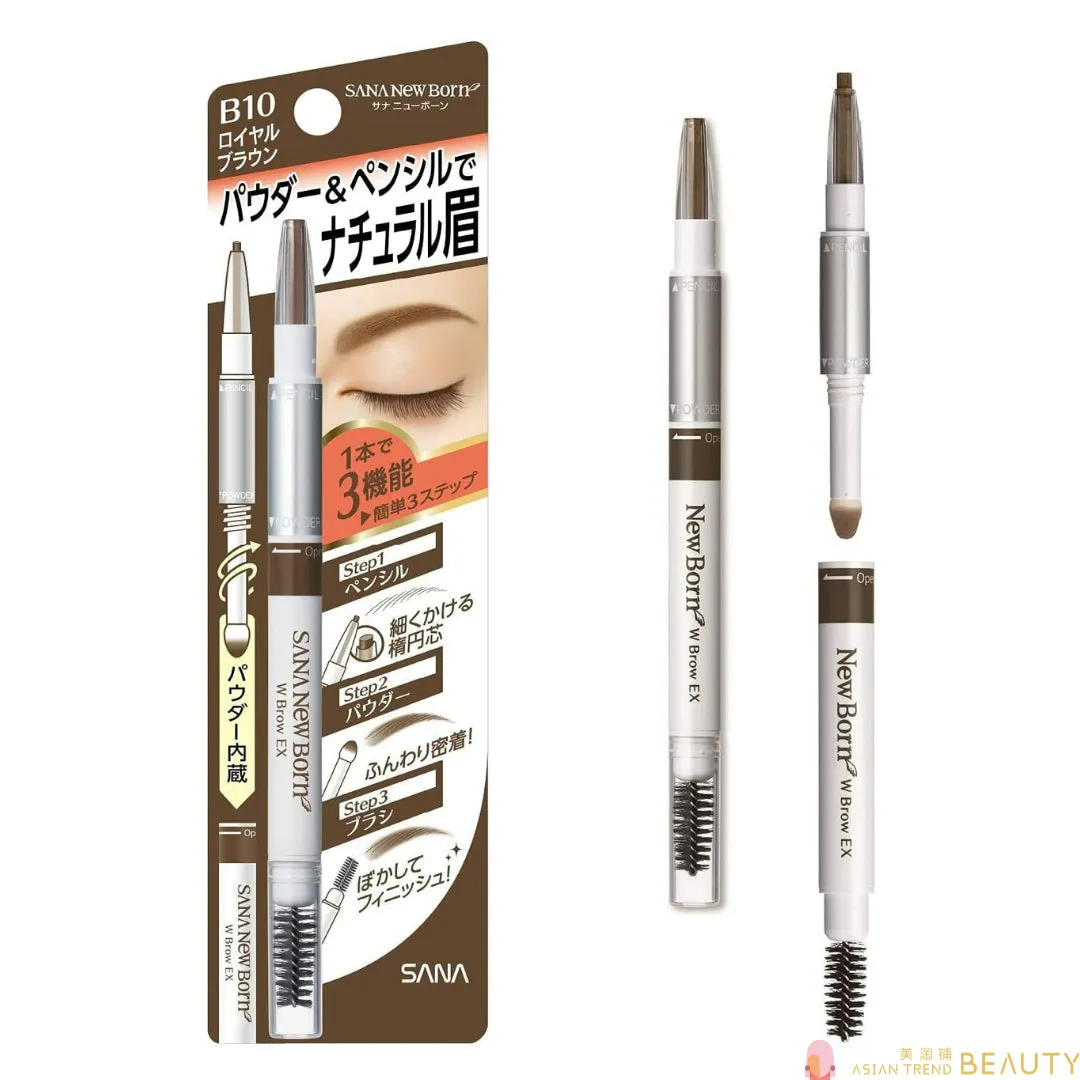 New Born W Brow EX 3 In 1 Eyebrow Pencil