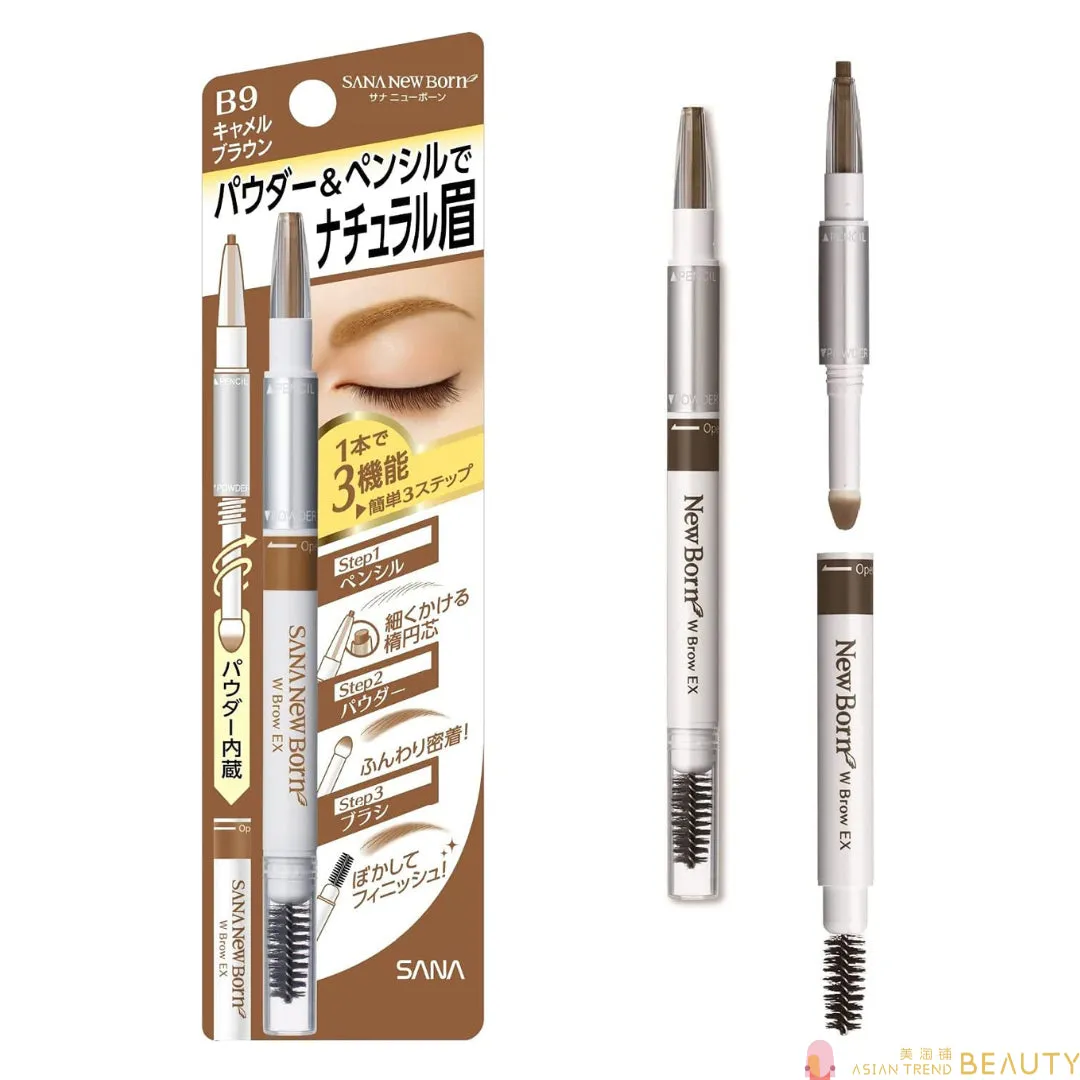 New Born W Brow EX 3 In 1 Eyebrow Pencil