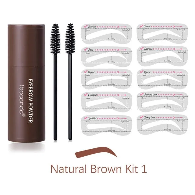 New Eyebrow Stamp Shaping Makeup Waterproof Brow Powder Natural Eye Eyebrow Stick Hair Line Contour Brown Black 3 Color