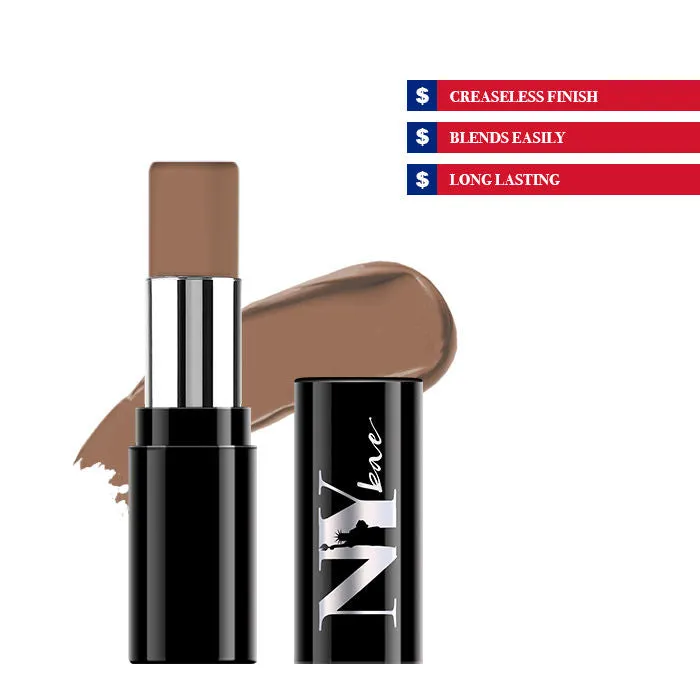 NY Bae Castor Oil Infused Foundation Concealer Colour Corrector Stick, For Dark Skin, Hiding in City Hall - The Chestnut Secret Treasures 25 (4.8 g)
