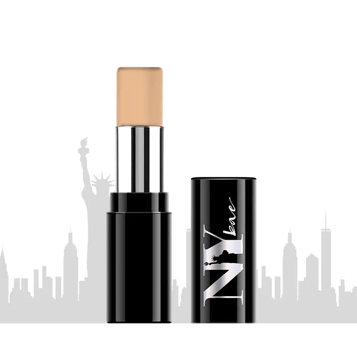 NY Bae Castor Oil Infused Foundation Concealer Colour Corrector Stick, For Fair - Wheatish Skin, Hiding in City Hall - The Beige Secret Treasures 3 (4.8 g)