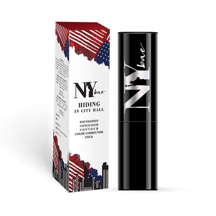 NY Bae Castor Oil Infused Foundation Concealer Colour Corrector Stick, For Fair - Wheatish Skin, Hiding in City Hall - The Beige Secret Treasures 3 (4.8 g)