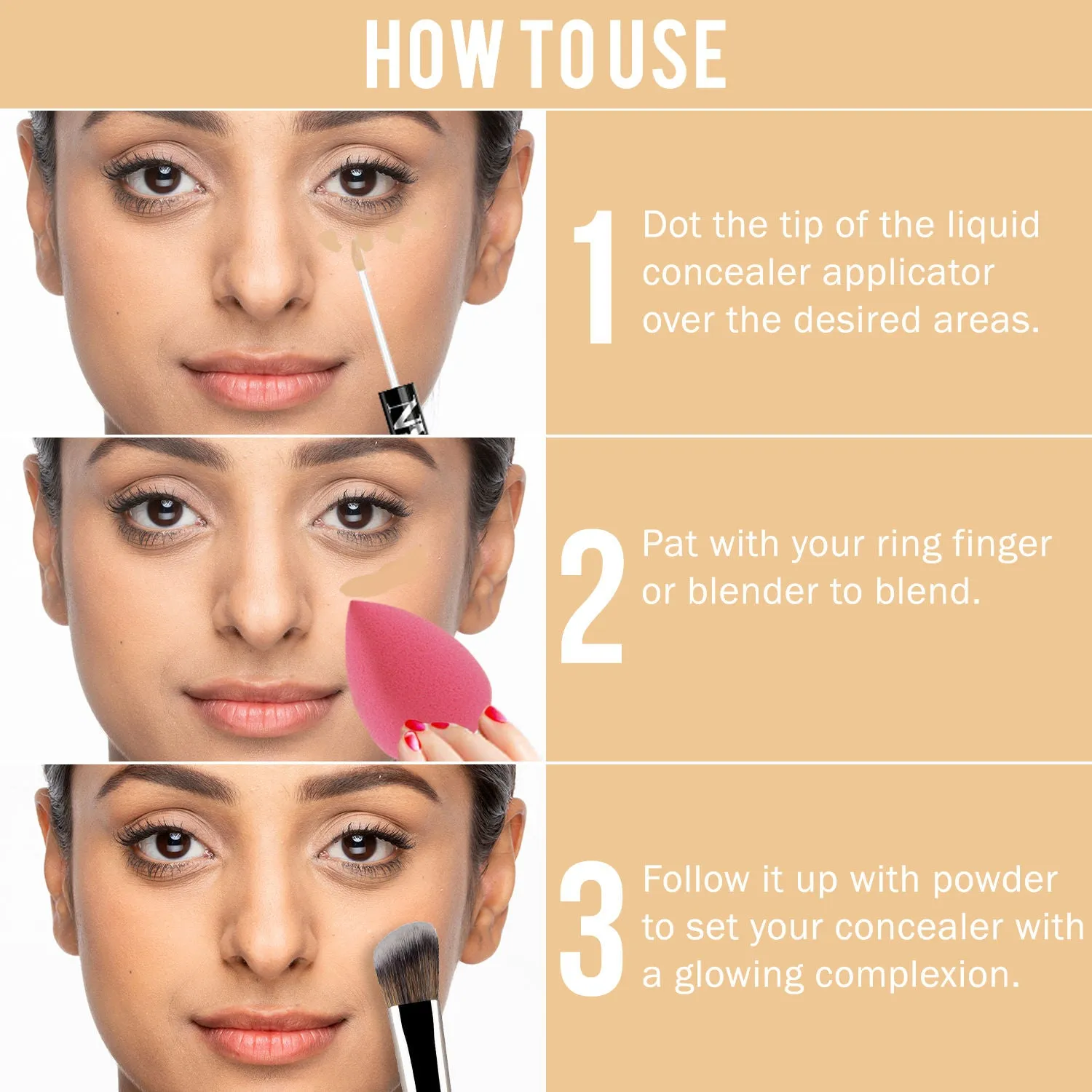 NY Bae Conceal & Conquer Liquid Concealer - Beige 04 (4 ml) | Fair Skin | Hides Imperfections | Full Coverage | Long Wear | Water Resistant