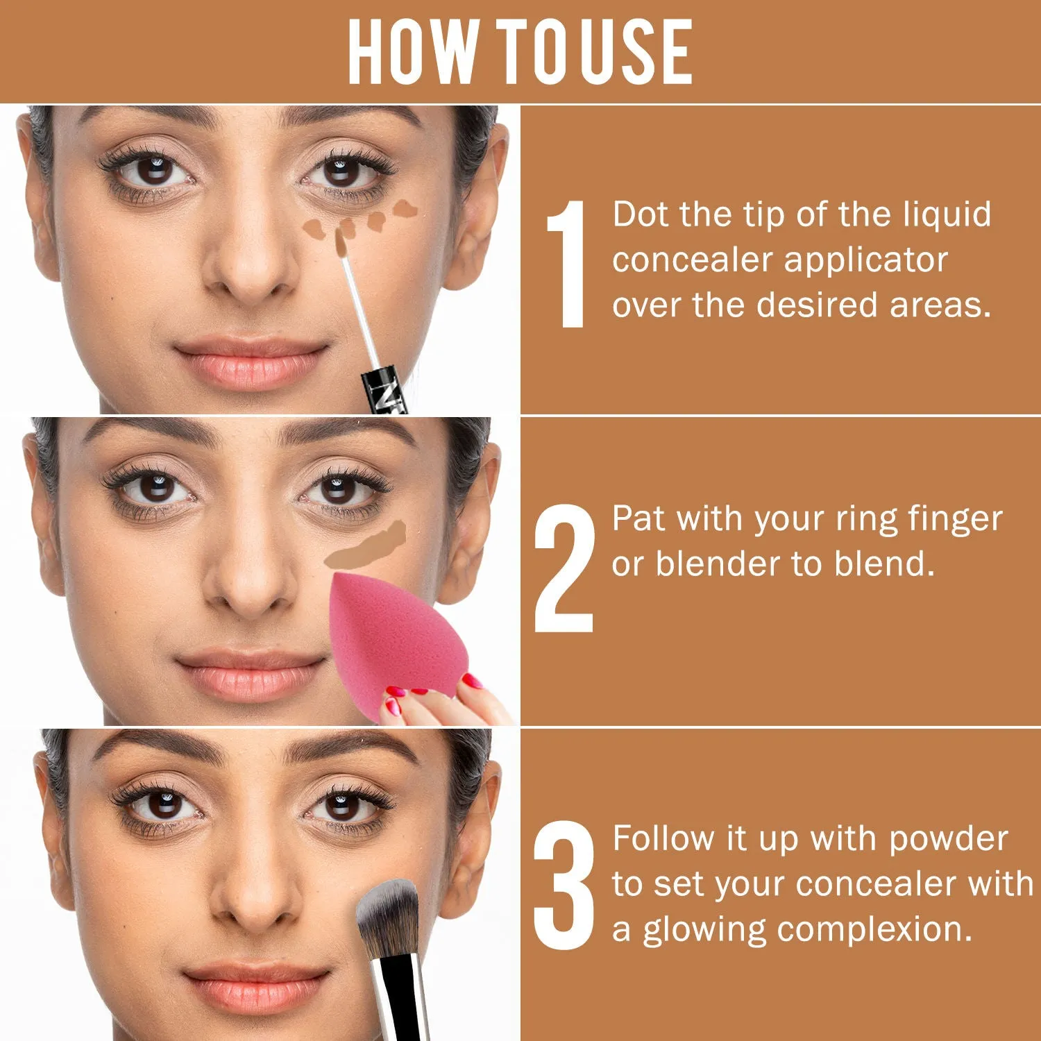 NY Bae Conceal & Conquer Liquid Concealer - Cocoa Powder 07 (4 ml) | Dusky Skin | Hides Imperfections | Full Coverage | Long Wear | Water Resistant