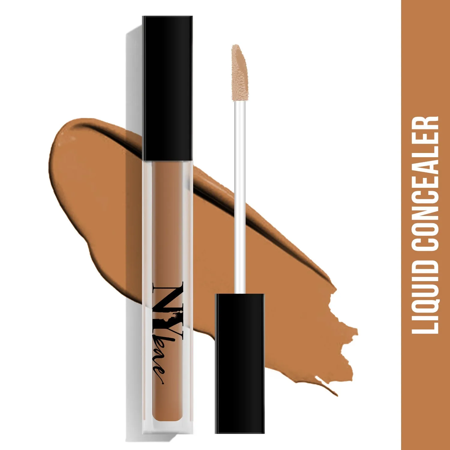 NY Bae Conceal & Conquer Liquid Concealer - Cocoa Powder 07 (4 ml) | Dusky Skin | Hides Imperfections | Full Coverage | Long Wear | Water Resistant
