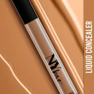 NY Bae Conceal & Conquer Liquid Concealer - Cocoa Powder 07 (4 ml) | Dusky Skin | Hides Imperfections | Full Coverage | Long Wear | Water Resistant