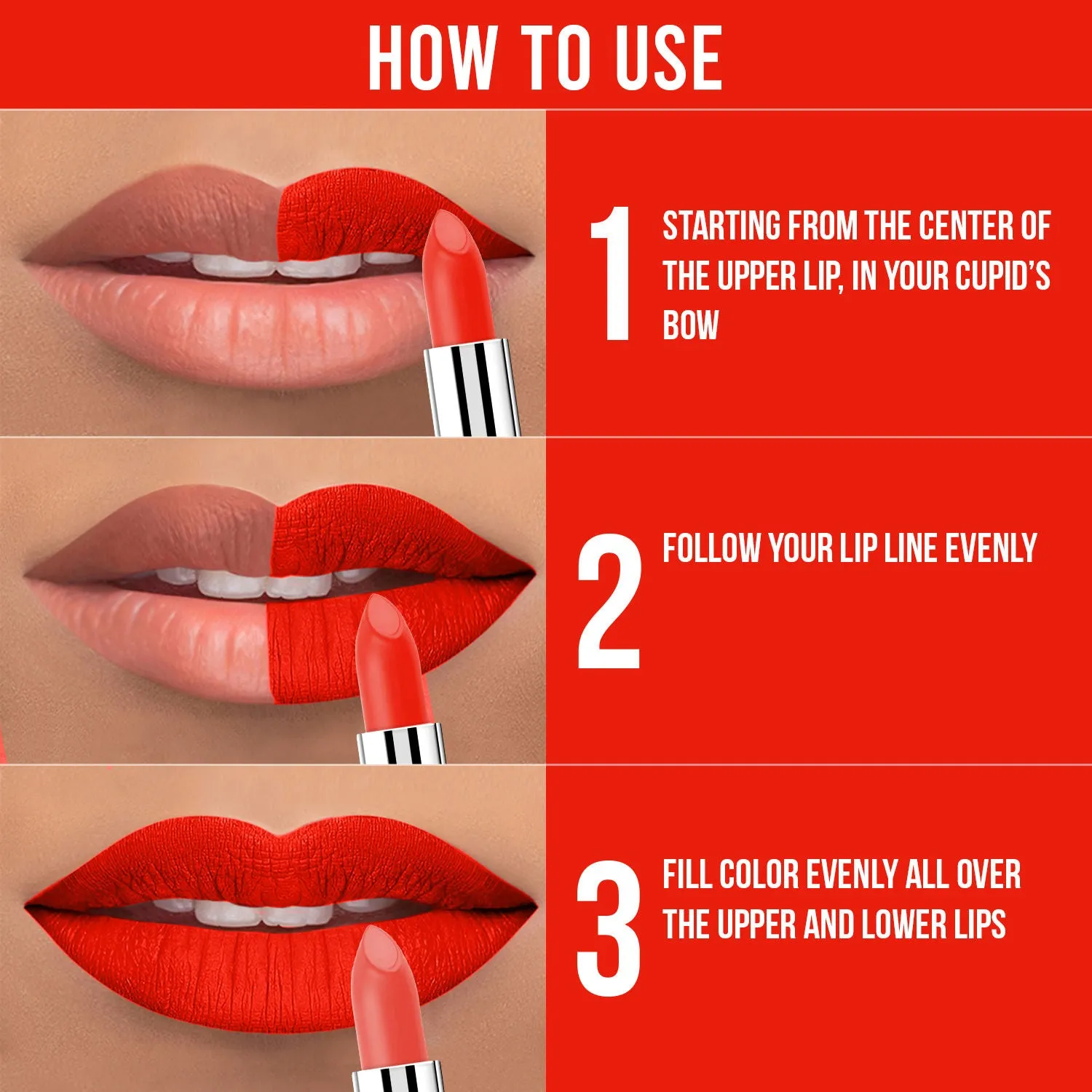 NY Bae Lipstick  Creamy Matte  Orange - Central Park After Dark 8