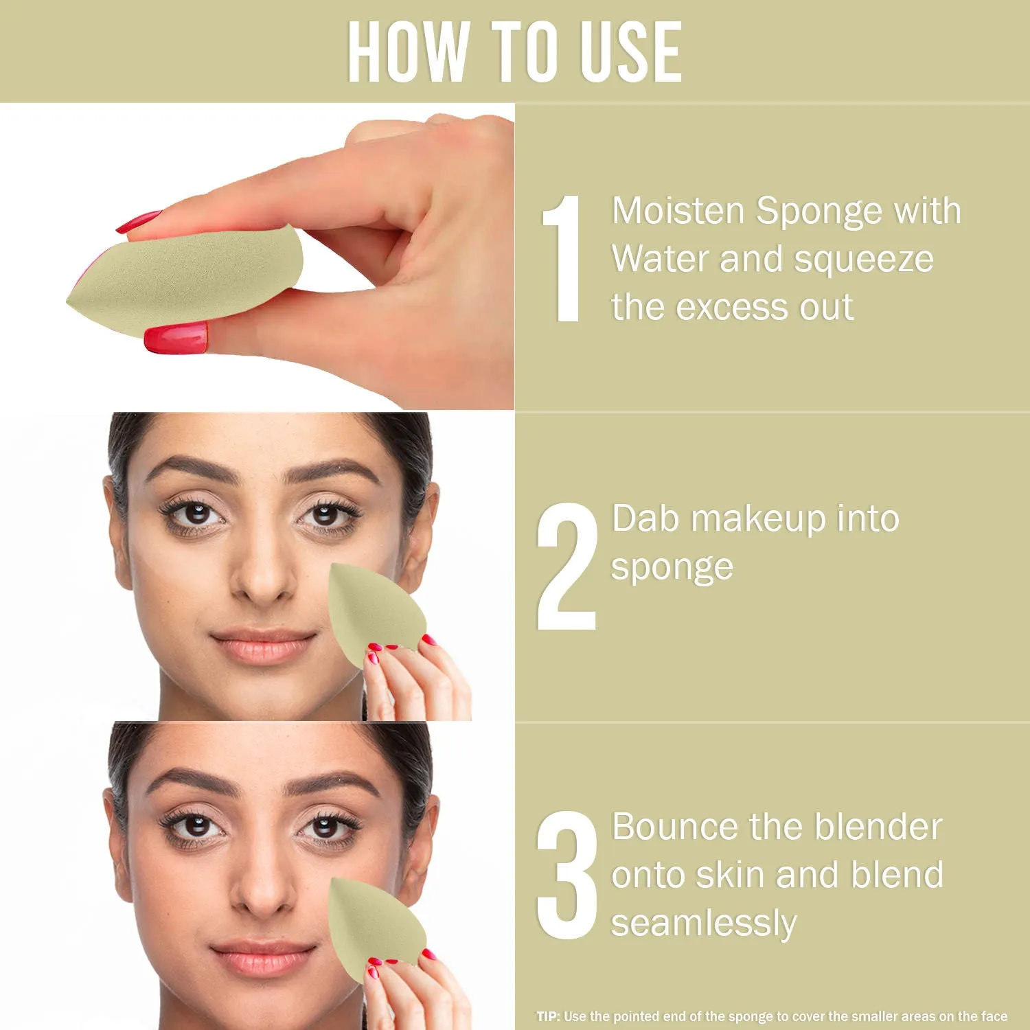 NY Bae Pro Beauty Blender | Makeup Sponge | Flawless Finish | Maximum Coverage - Peach