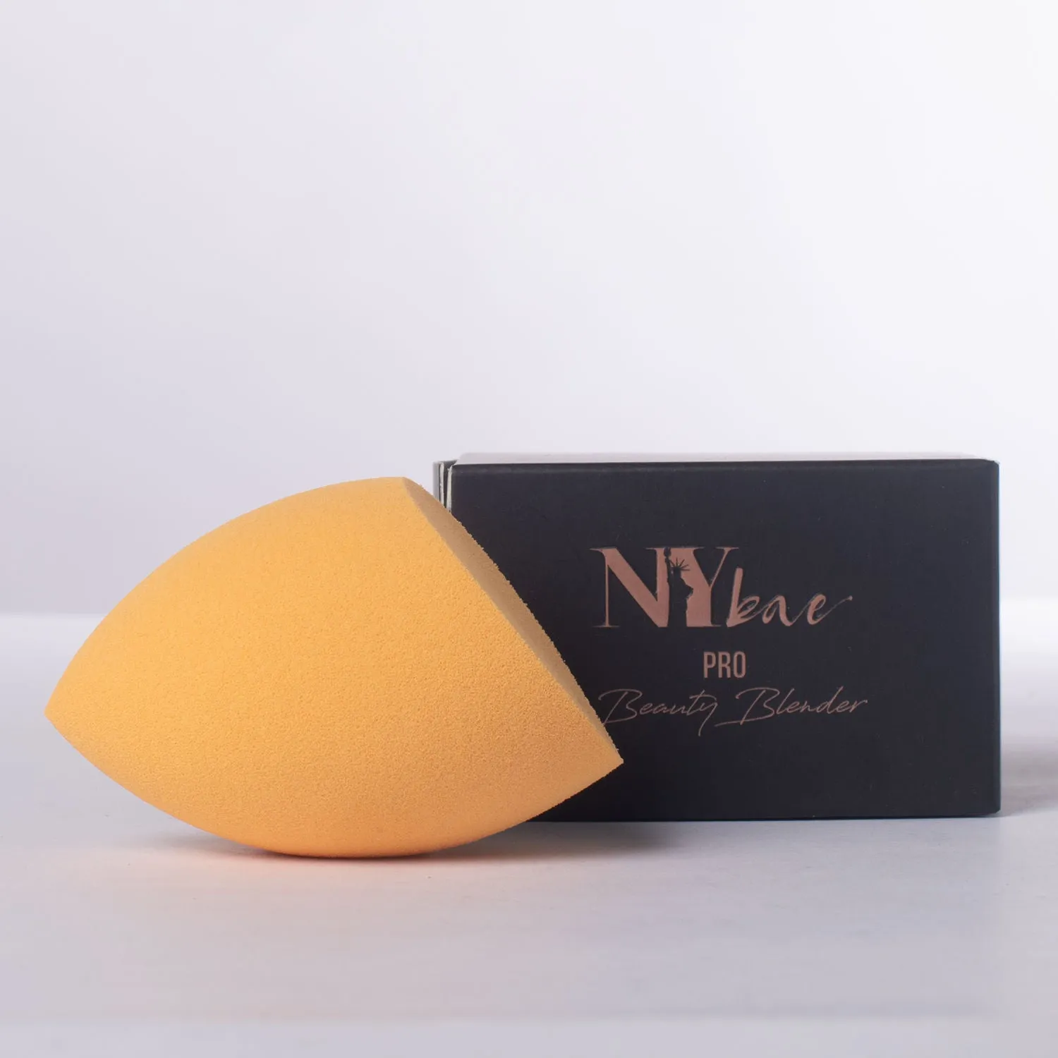 NY Bae Pro Beauty Blender | One Cut Olive Blender | Orange | Flawless Makeup Application | Maximum Coverage - Dreamy 05