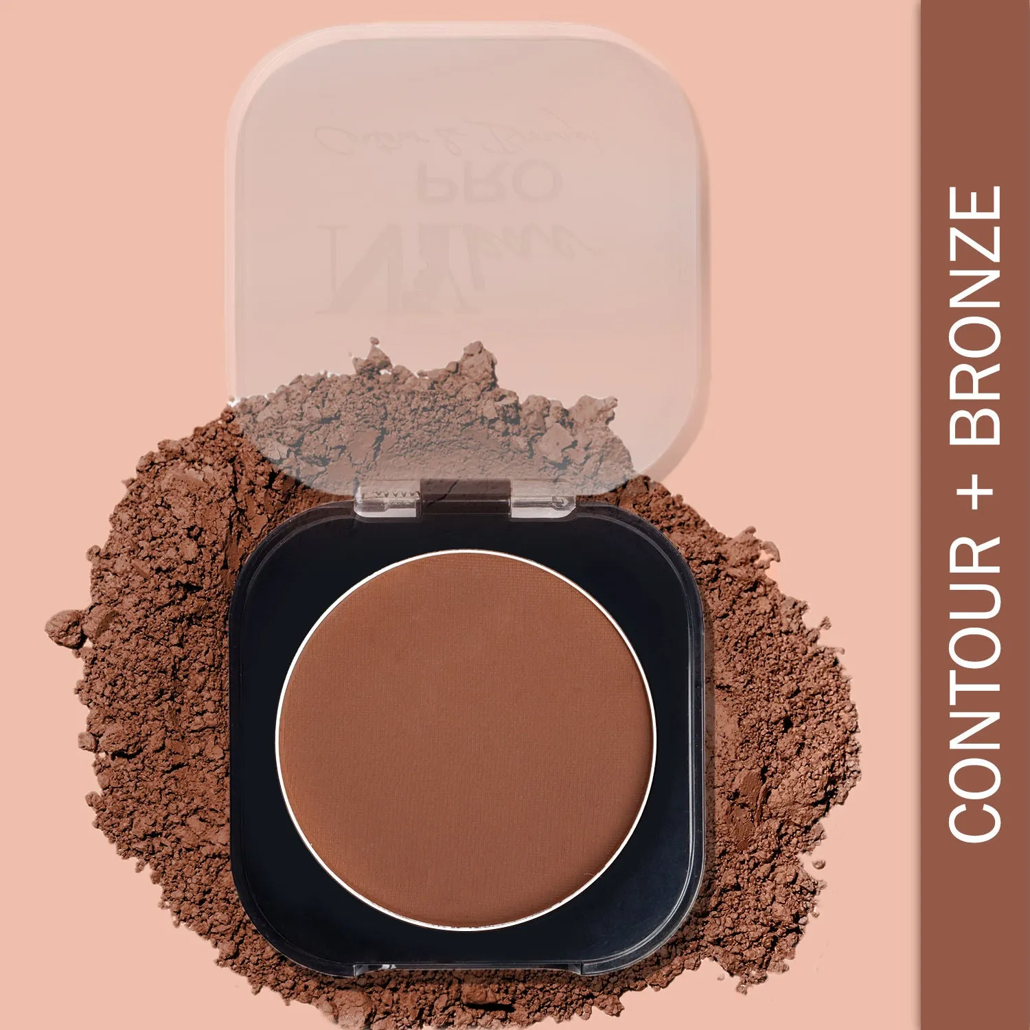 NY Bae Pro Contour & Bronze | Matte Finish | Highly Pigmented | Blendable | Light Weight | Multipurpose | Enriched with Vitamin E & Almond Oil - Deep Brown 01 (4 g)