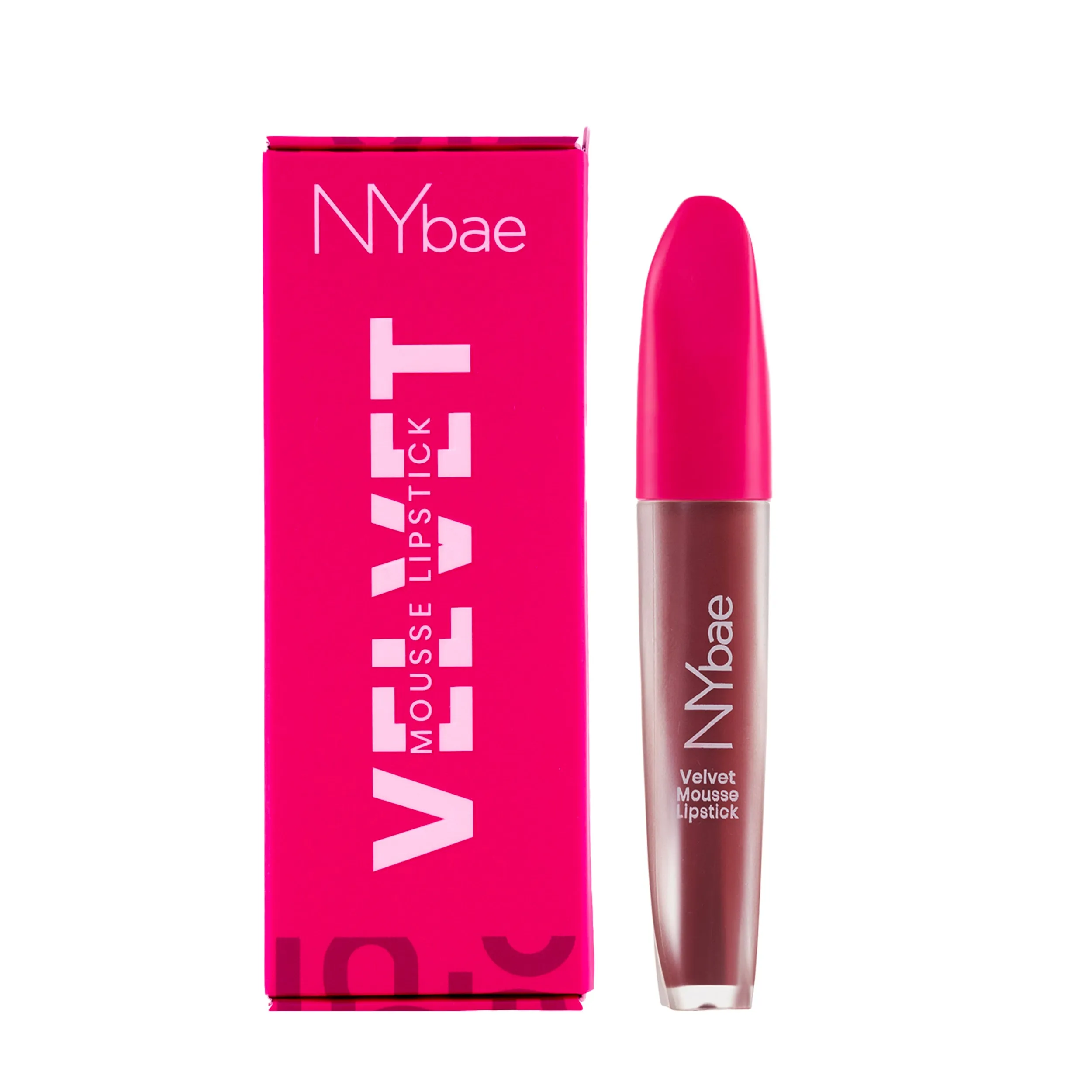 NY Bae Velvet Mousse Liquid Lipstick - Sexy Sangria 04 (6.5ml) | Velvet Matte Finish | Transferproof | Smudgeproof | Ultra Light | Smooth | Moisturising Wine Lipstick
