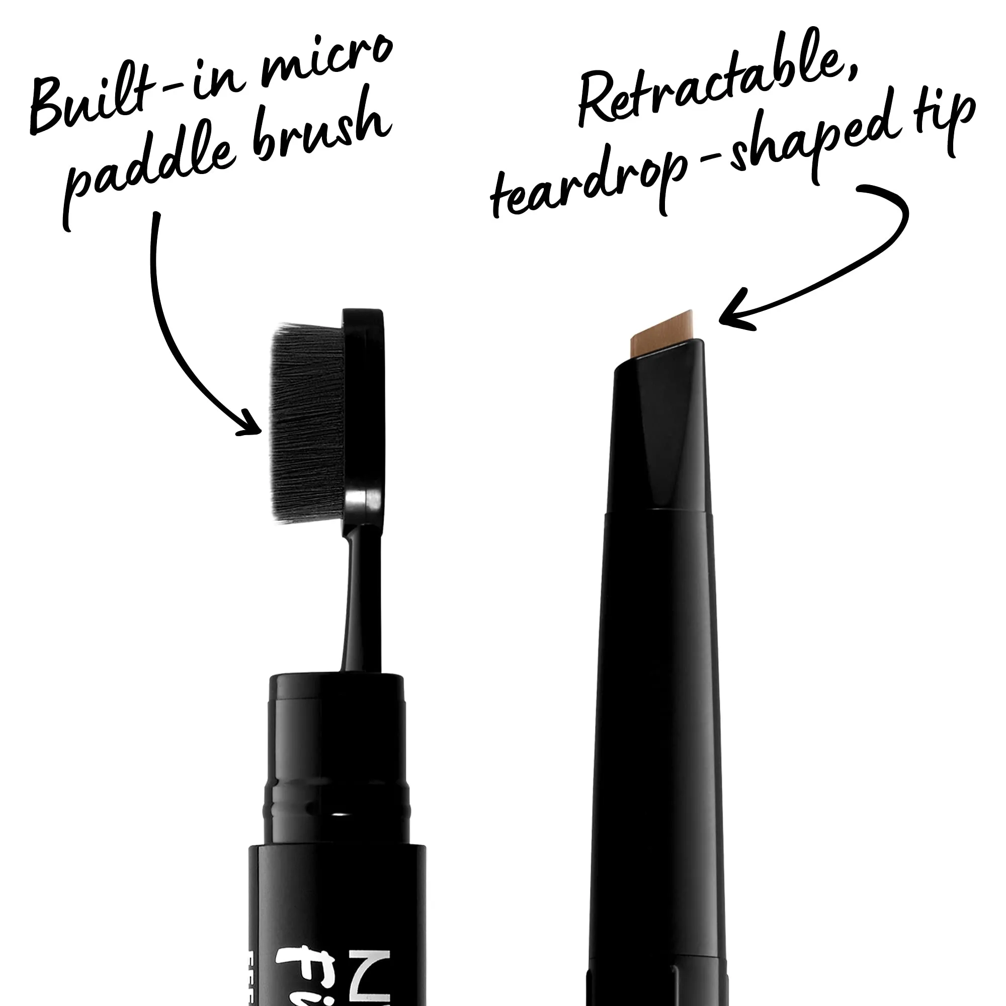 NYX PROFESSIONAL MAKEUP Fill & Fluff Eyebrow Pomade Pencil, Taupe, Day Dream, Pack of 1 (0800897188023)