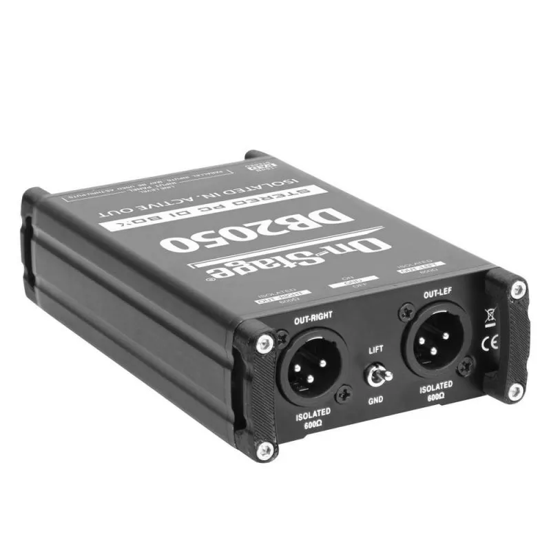 On-Stage DB2050 Active Stereo Multimedia DI Box