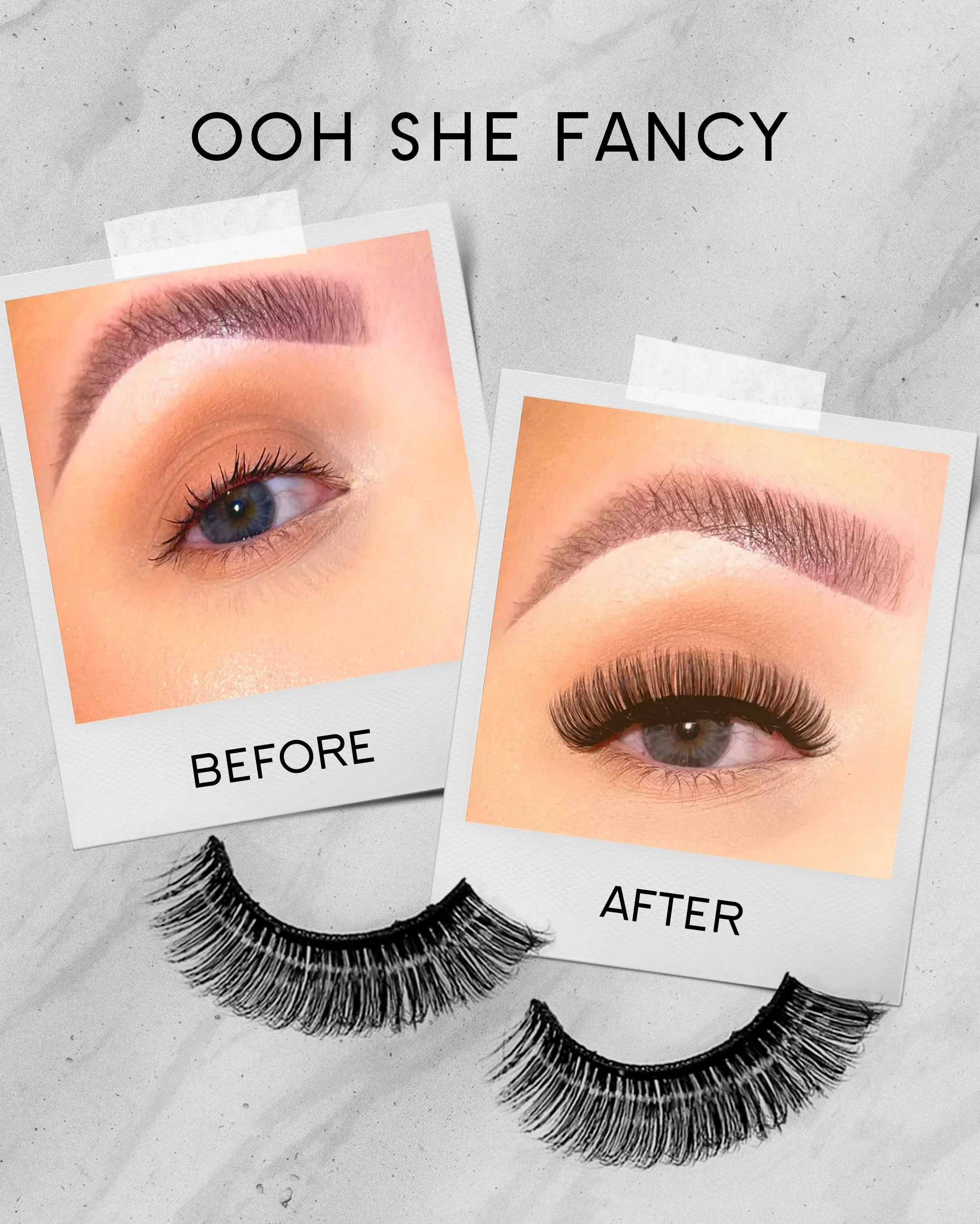 'Ooh She Fancy' Russian Strip Lash Extensions Lashes