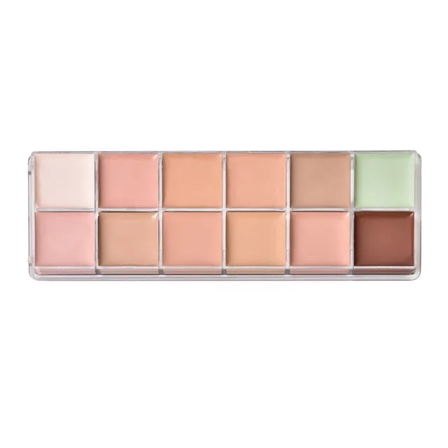 O.TWO.O 12 Colors Palette Concealer Face Contouring Makeup Concealer Cosmetic Facial Care Cream Palette
