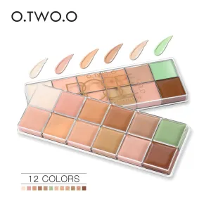 O.TWO.O 12 Colors Palette Concealer Face Contouring Makeup Concealer Cosmetic Facial Care Cream Palette