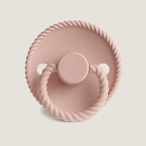 pacifier rope silicone rubber 2 pack - blush/cream