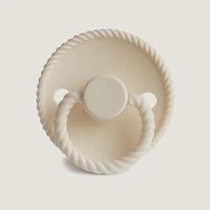 pacifier rope silicone rubber 2 pack - blush/cream
