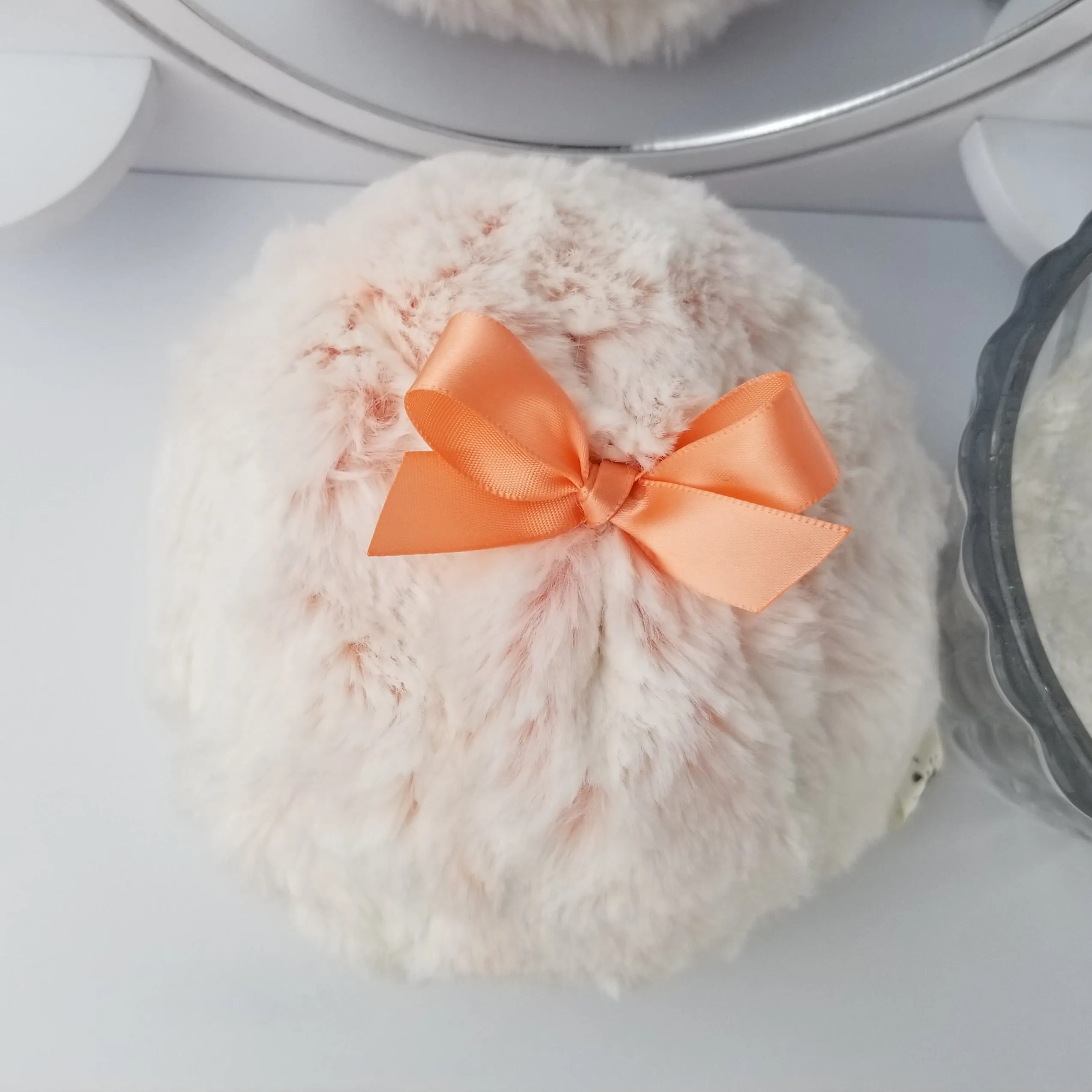 PEACH Body Powder Puff- large 5 inch