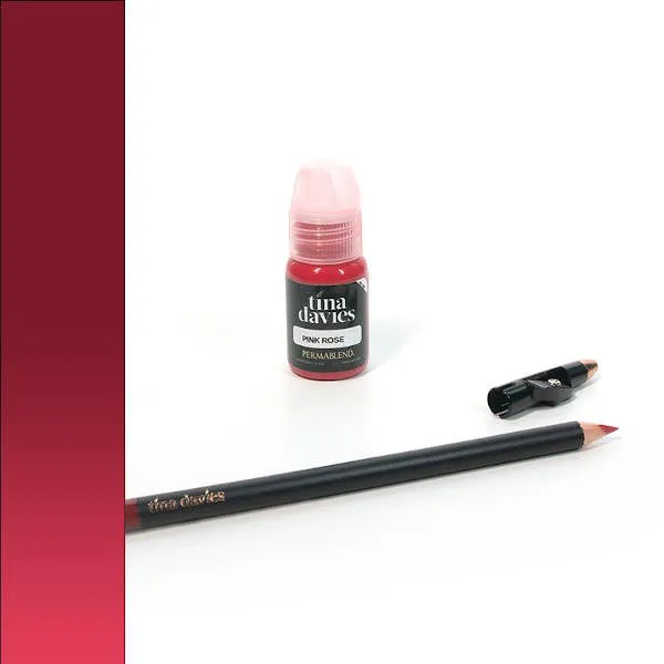 Perma Blend Tina Davies Lip Duo Pink Rose with Pencil Pigment