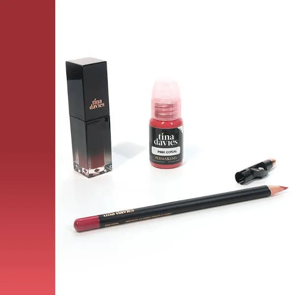 Perma Blend Tina Davies Lip Trio Pink Coral Pigment