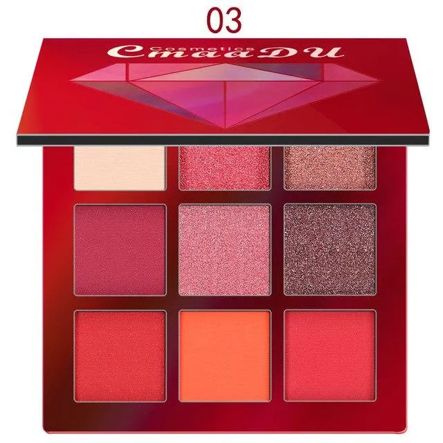 Pigmented Eyeshadow Shimmer Palette