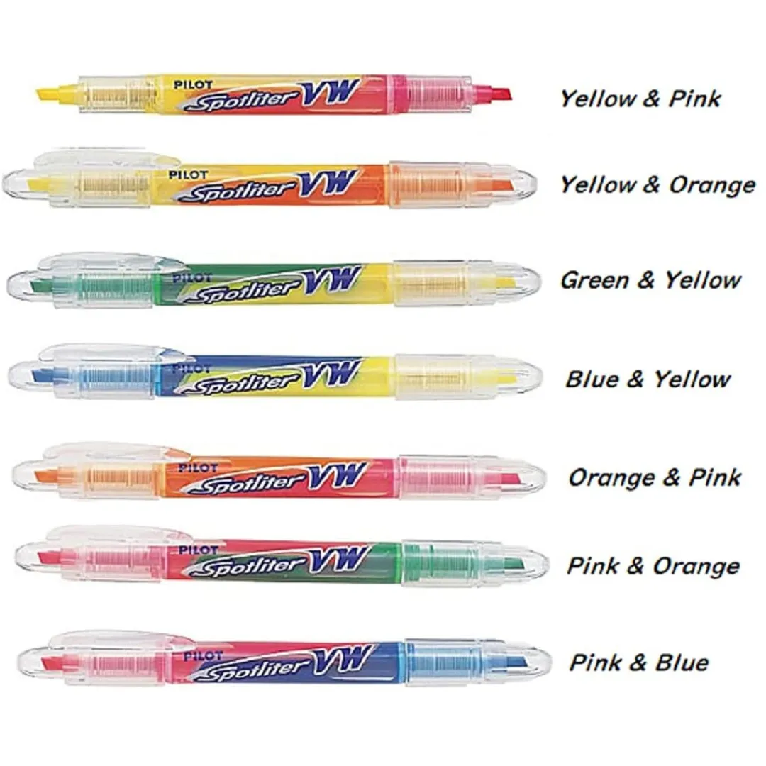 Pilot Spotliter VW 2 Color Double-Sided Highlighter Pen