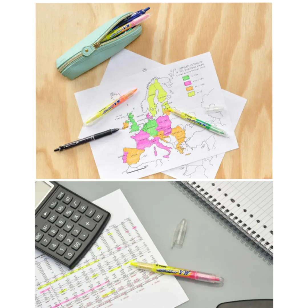 Pilot Spotliter VW 2 Color Double-Sided Highlighter Pen