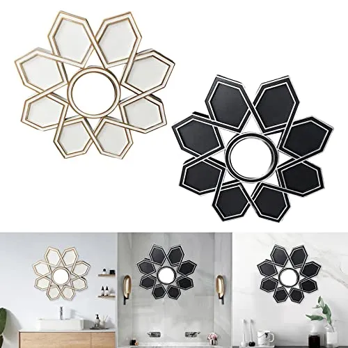 Pinakine® Makeup Mirror Ornament Decorative Mirror for Washroom Bedroom White|62040727PNK
